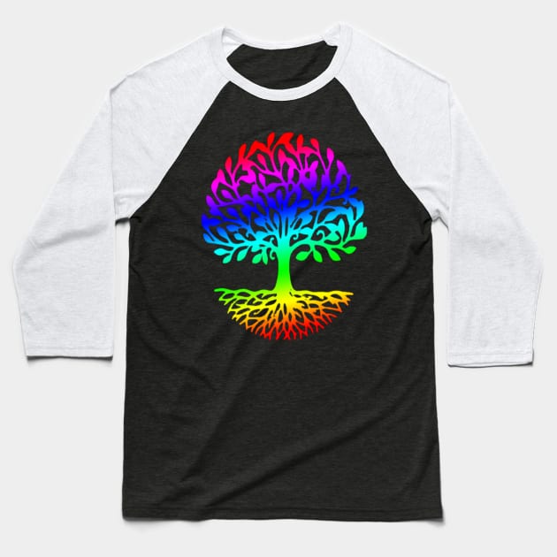 Tree of Life Desing Baseball T-Shirt by albaley
